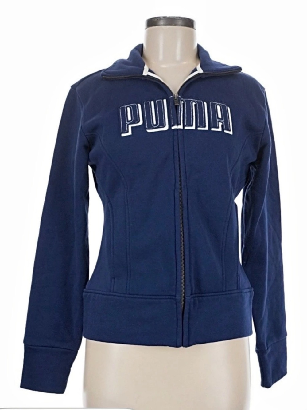Puma Women's Zip Front Jacket in Blue